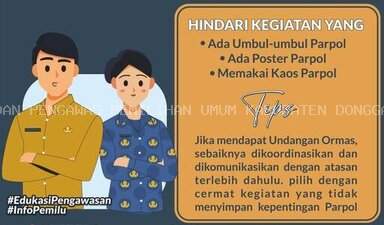 ASN TIDAK BOLEH SEMBARANG TERIMA UNDANGAN ORMAS DALAM MENJAGA NETRALITAS