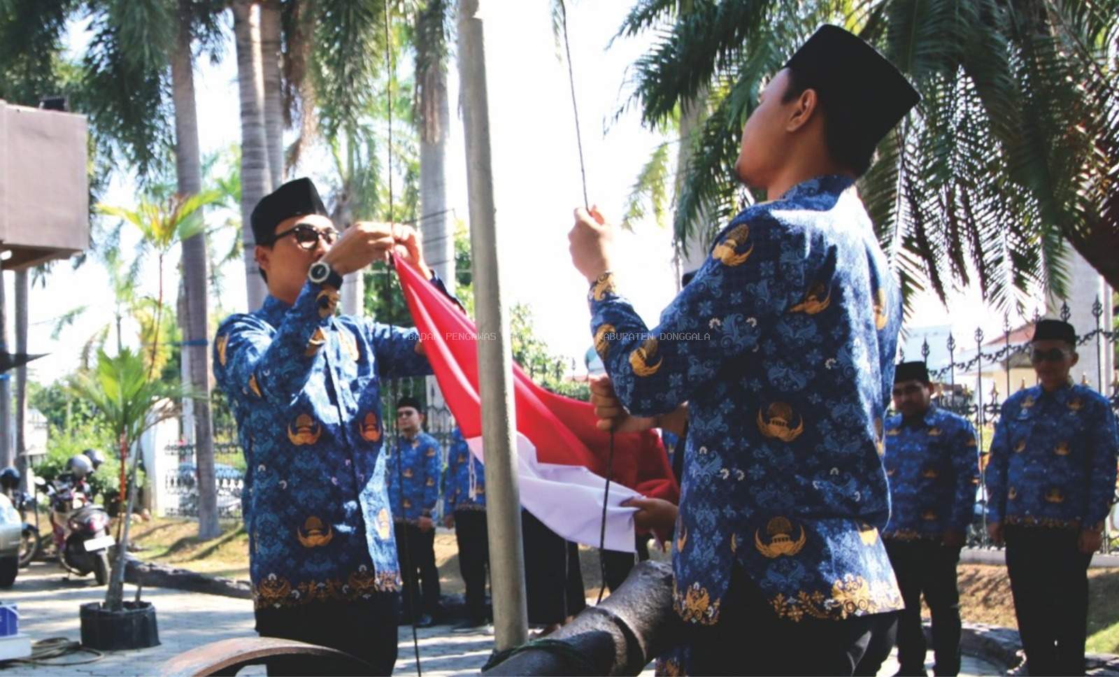 Bawaslu Donggala Hadiri Upacara Sumpah pemuda di Halaman Kantor Bawaslu Sulteng