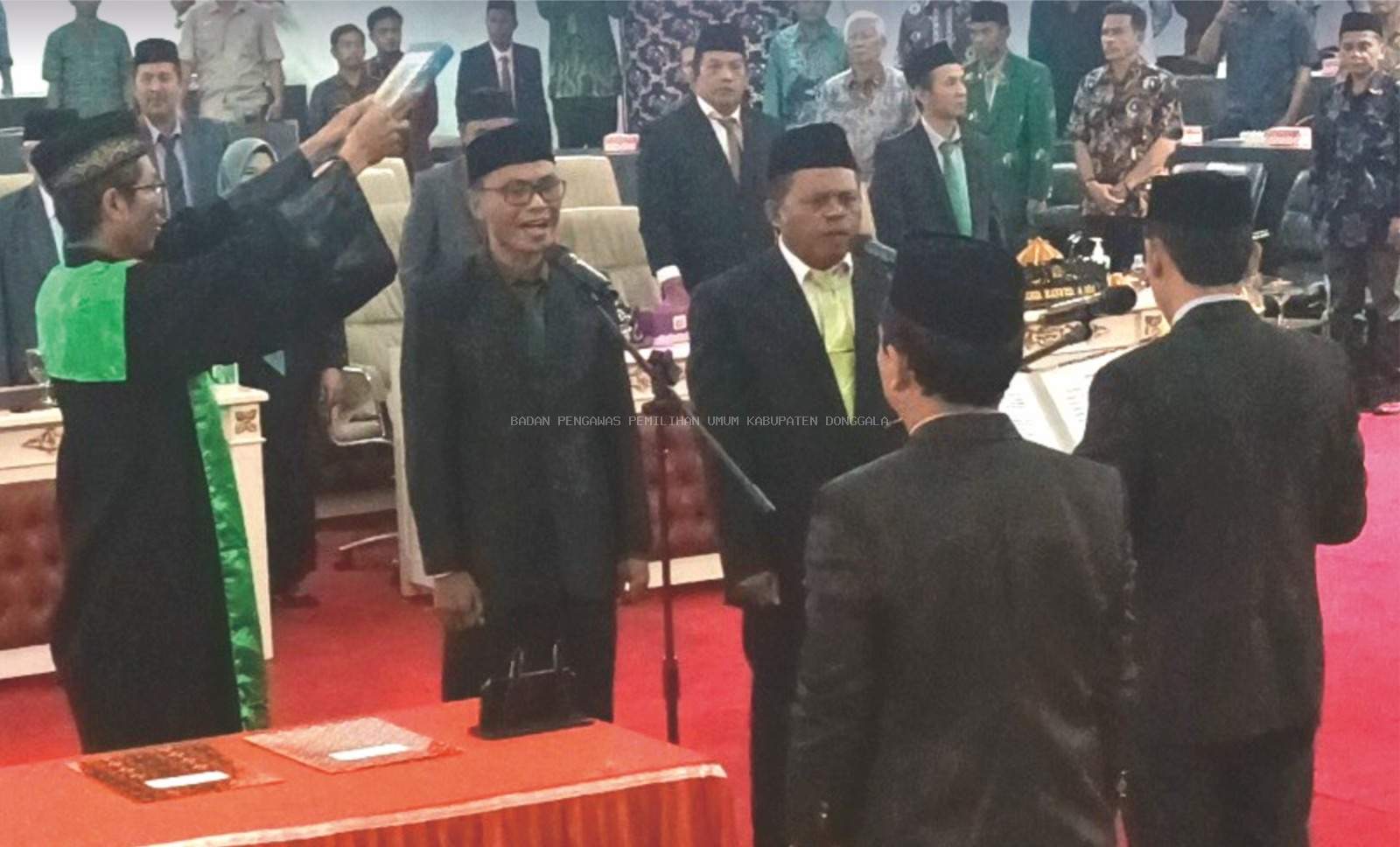 Pengawasan pelantikan dan Pengukuhan Sumpah jabatan PAW DPRD Donggala