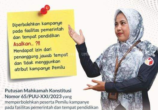 EDUKASI PEMILU TERKAT KAMPANYE DI FASILITAS PEMERINTAH DAN TEMPAT PENDIDIKAN