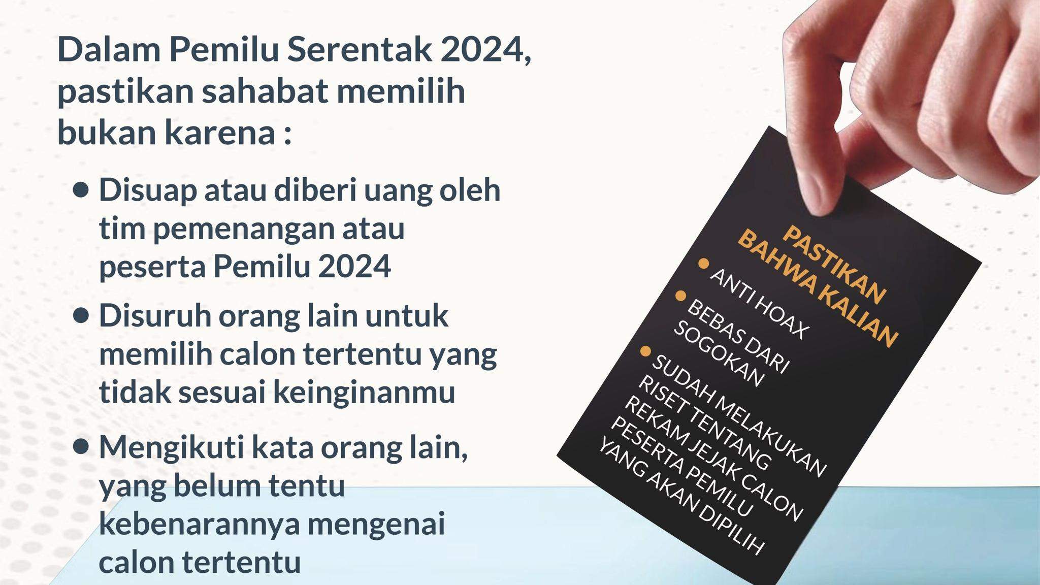 JANGAN ASAL PILIH !!!