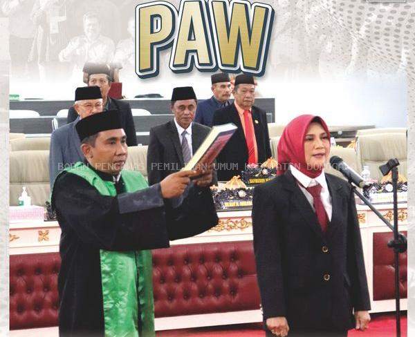 PELANTIKAN DAN PENGAMBILAN SUMPAH JANJI PENGGANTI ANTAR WAKTU ANGGOTA DPRD KABUPATEN DONGGALA