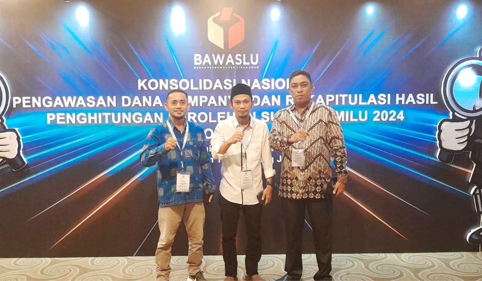 Penguatan Kelembagaan Bawaslu Donggala Hadiri Konsolnas Pengawasan Dana Kampanye Dan rekap Penghitungan Suara