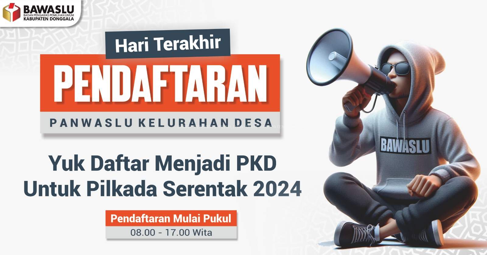 Yuk! Daftar Menjadi Panwaslu Kelurahan/Desa (PKD) Untuk Pilkada Serentak Tahun 2024