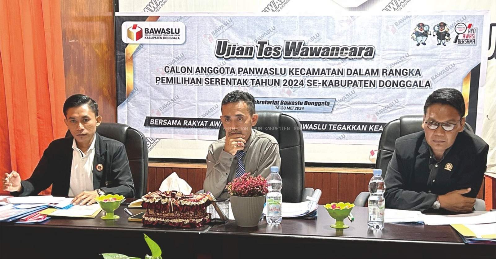 Tes Wawancara Uji Kemampuan dan Kapasitas Calon Anggota Panwascam Untuk Pilkada