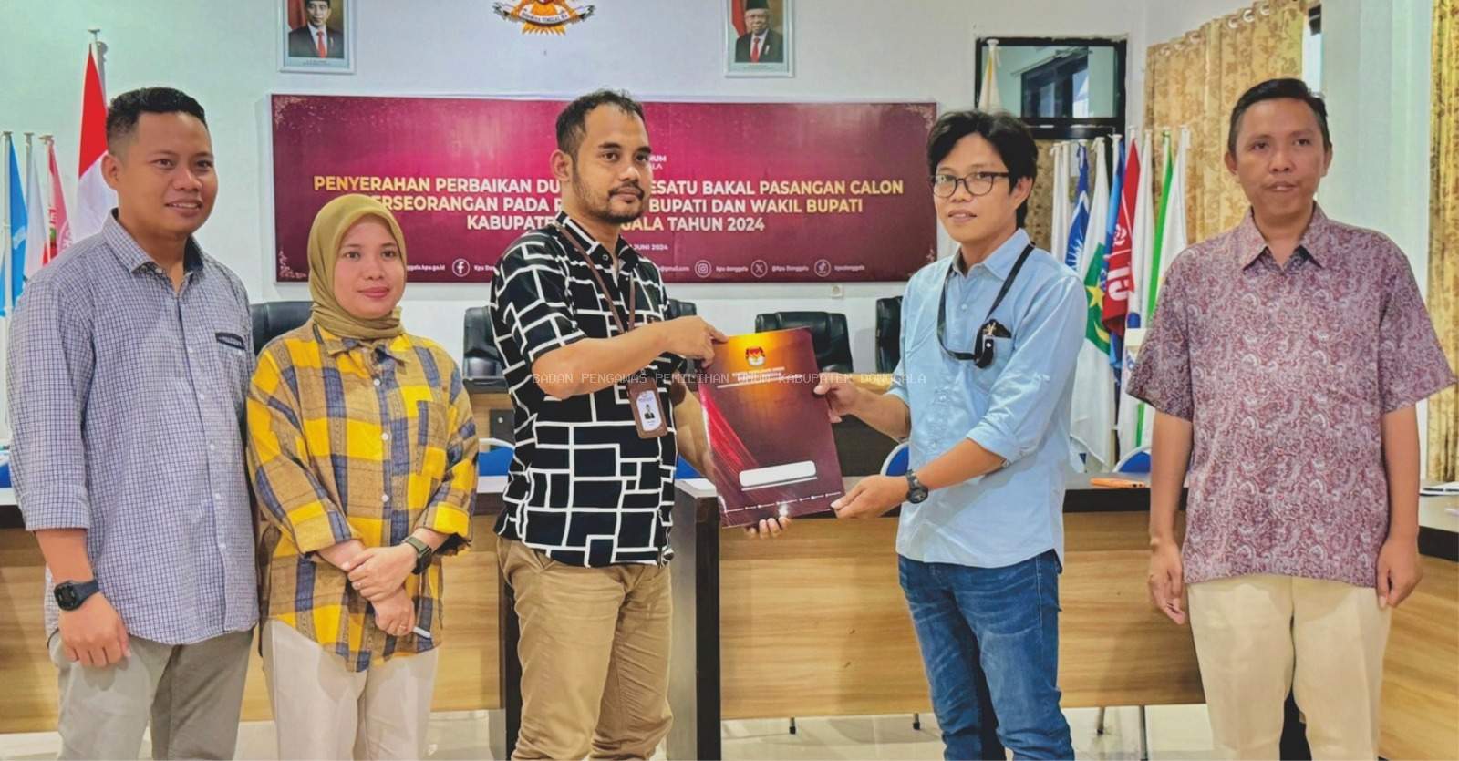 Bawaslu Menerima Salinan Berita Acara Perbaikan Dukungan Calon Bupati dan Wakil Bupati Donggala