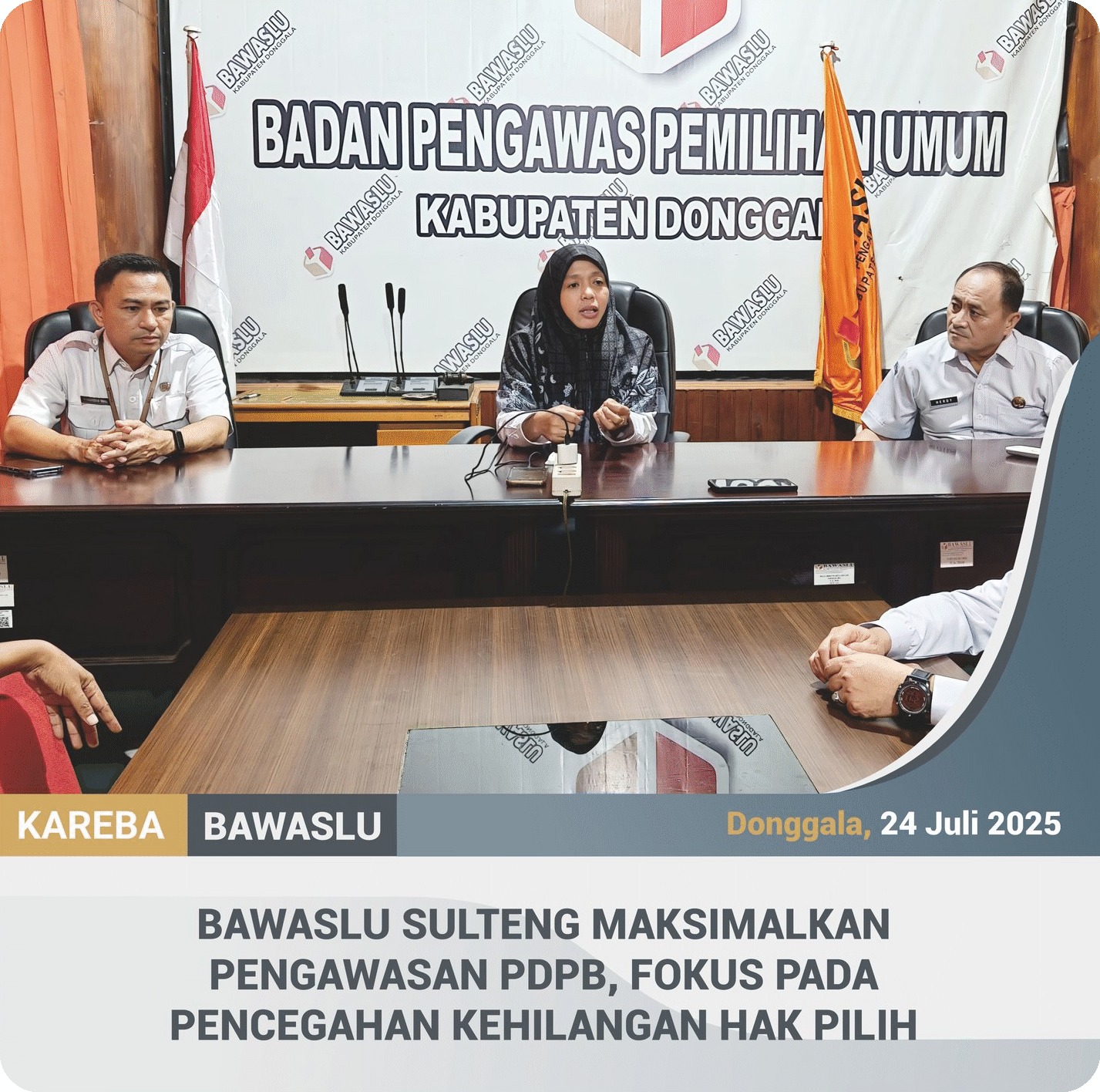 Guna memaksimalkan pencegahan dan pengawasan PDPB, Anggota Bawaslu Sulteng, Dewi Tisnawati lakukan monitoring dihari kedua, didampingi Kabag. Pengawasan dan tim, kegiatan ini merupakan tindak lanjut Surat Edaran Bawaslu RI Nomor 29 Tahun 2025.