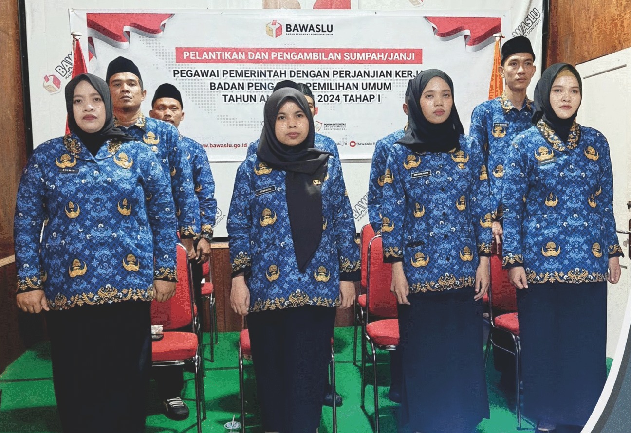 Prosesi Pelantikan PPPK Sekretariat Bawaslu Donggala