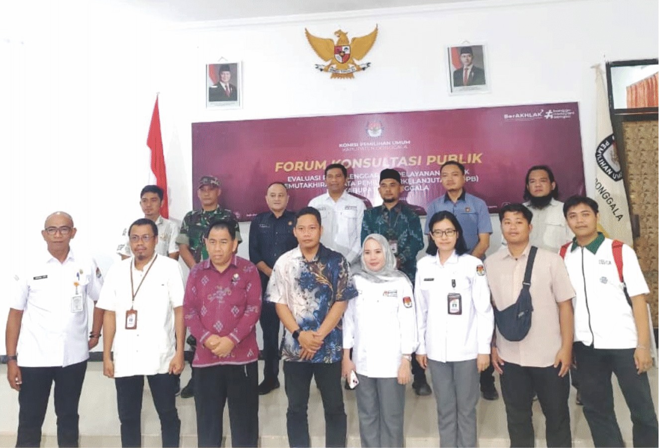 perkuat tugas pengawasan tahapan kepemiluan, Bawaslu Donggala hadiri kegiatan yang digelar KPU Kabupaten Donggala 