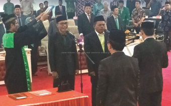 Pengawasan pelantikan dan Pengukuhan Sumpah jabatan PAW DPRD Donggala