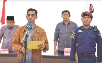Pengawasan Bawaslu Pelantikan jajaran KPU Secara daring