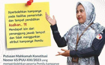 EDUKASI PEMILU TERKAT KAMPANYE DI FASILITAS PEMERINTAH DAN TEMPAT PENDIDIKAN