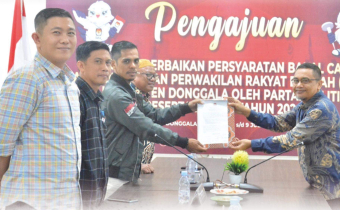TIM FAST BAWASLU KABUPATEN DONGGALA AWASI PENGAJUAN PERBAIKAN SYARAT PENCALONAN