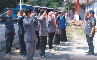 Bangun Sinergitas dan kebersamaan Bawaslu Donggala Laksanakan Apel Pagi Rutin