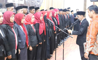 48 Panwascam se-Kabupaten Donggala Resmi Dilantik Untuk Pilkada Bupati dan Wakil Bupati Donggala