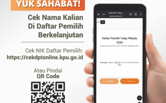 Yuk Sahabat! pastikan nama kalian terdaftar sebagai pemilih yah!