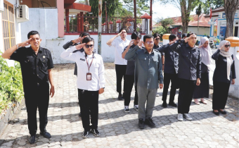 semangat apel pagi merupakan momentum dalam membangun kedisiplinan perkuat kekompakan dan meneguhkan nilai kebersamaan dalam sebuah kelembagaan